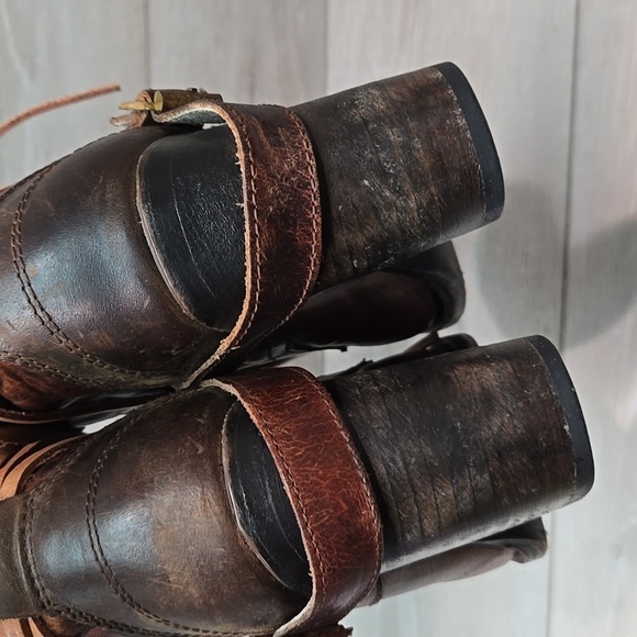 Freebird by Steven Womens Billy Ankle Moto Leather Heels Boots shoes sz 7 - Picture 7 of 12